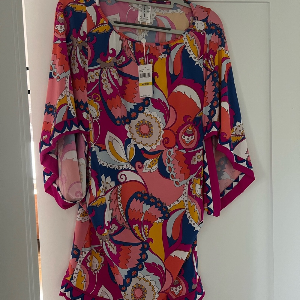 Trina Turk Colorful Paisley Swim Coverup